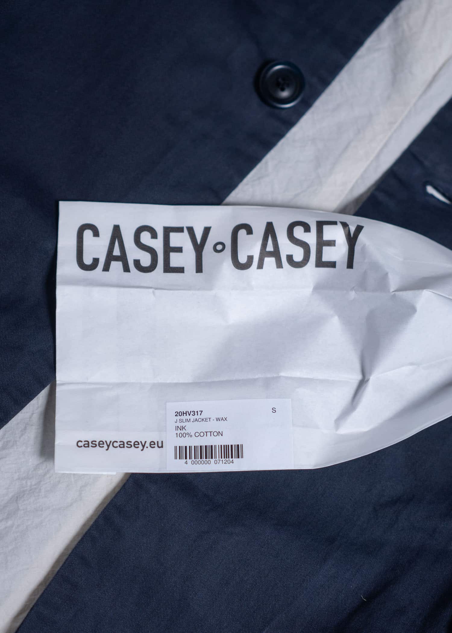 CASEY CASEY 23SS ヘリンボーンコットンテーラードジャケット 20HV317