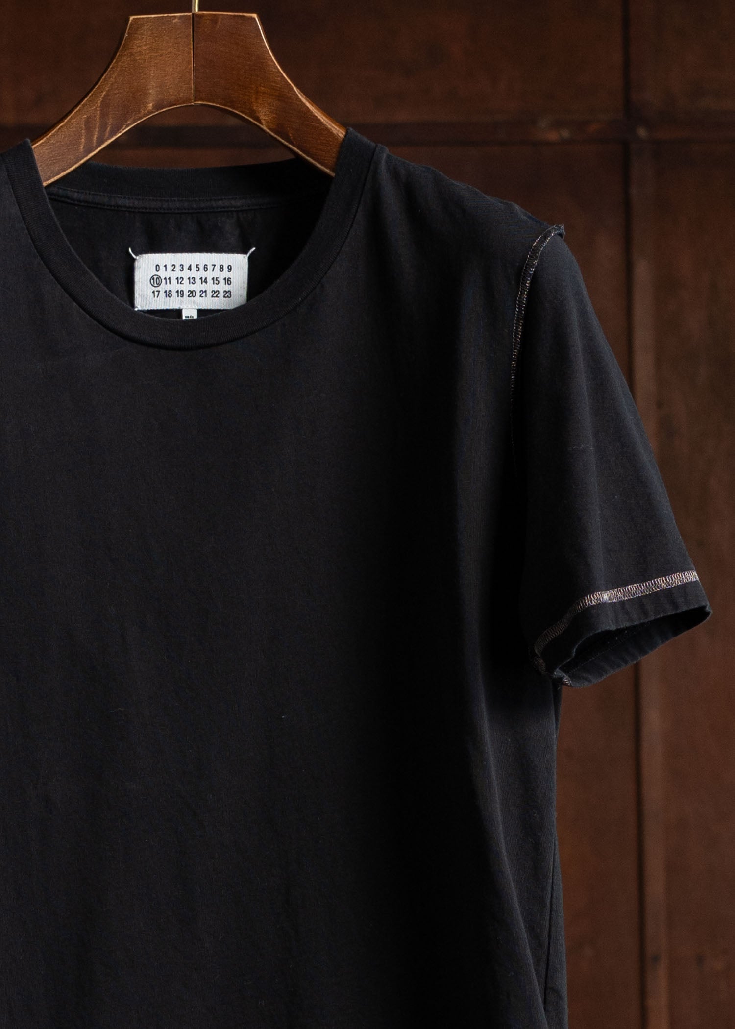 Maison Margiela インサイドアウトデザインTシャツ black