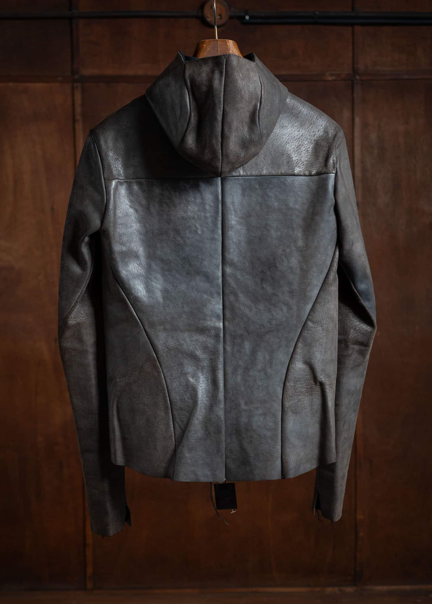 ma+ unlined aviator leather jacket フードライダースジャケット