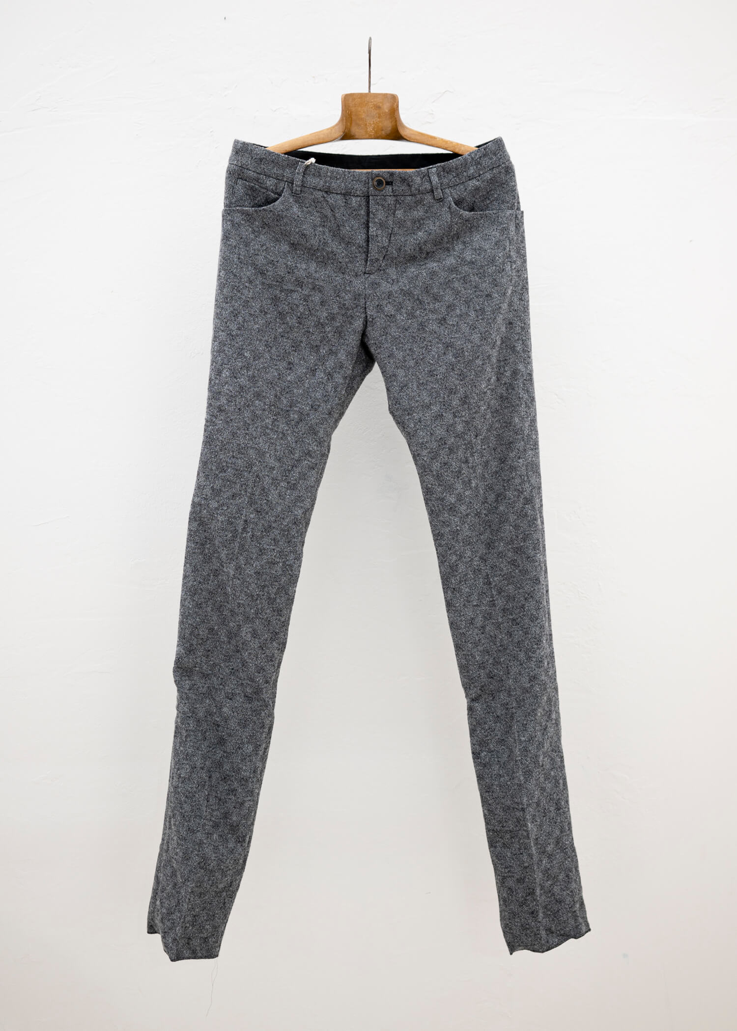 individual sentiments 17AW ANTIQUE CHECK COMPRESSION WASHER PANTS
