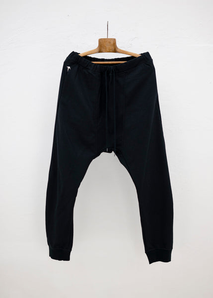 individual sentiments 17AW BLACK STRETCH FLANNEL PANTS