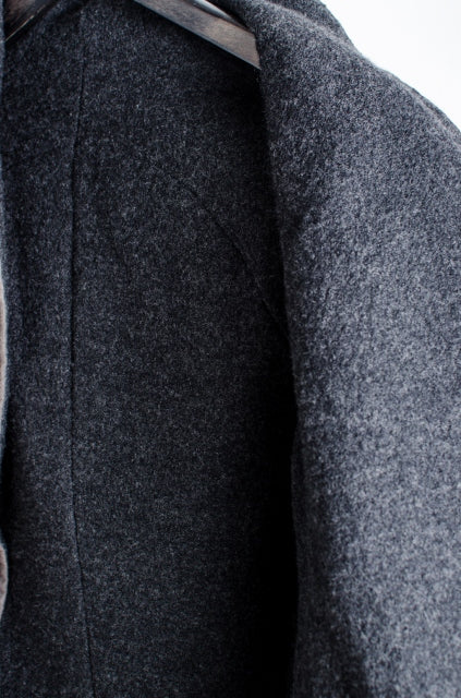 ma + reversible jersey jacket wool 46 gray tailored jacket