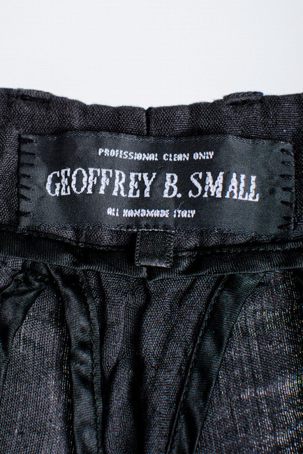 Geoffrey B. Small Geoffrey.B.Small ジェフリービースモール[リネントラウザーズパンツ/S]USED中古 リネン S  黒 パンツ [梅田]
