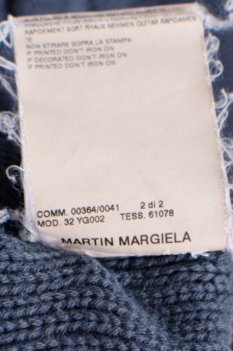 Maison Margiela 04SS MM6 エムエムシックス インサイドアウトカーディガン コットン S  紺 カーディガン [通販限定]