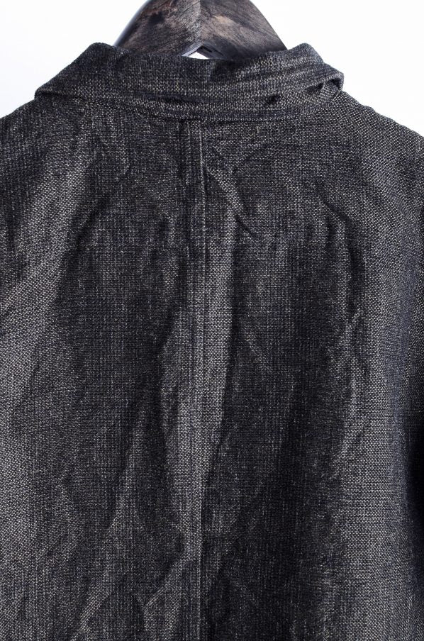 PAUL HARNDEN 17AW gardener&#39;s suit Wool linen Gardeners suit / coverall / M] USED used linen black coverall