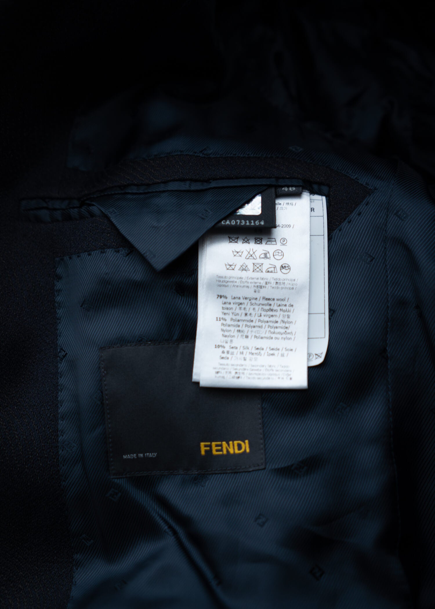 FENDI Wool Silk Jacquard Jacket