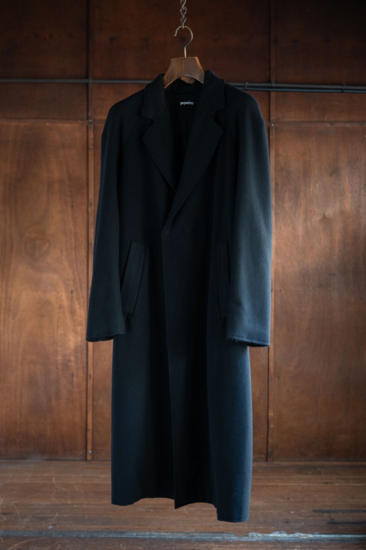 proposition LONG TRENCH COAT DEAD STOCK WOOL