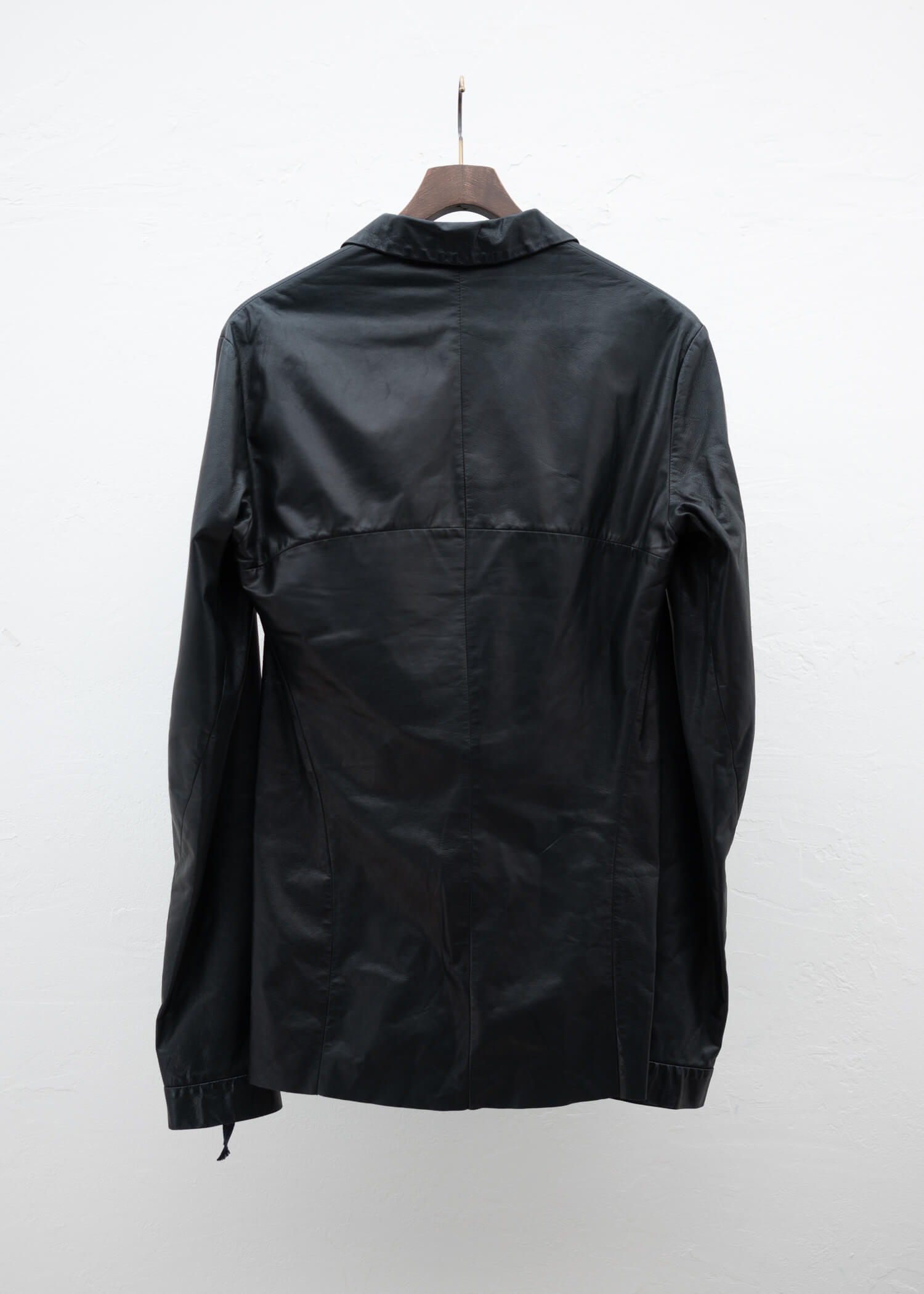 ma+ Leather Shirt  BLK