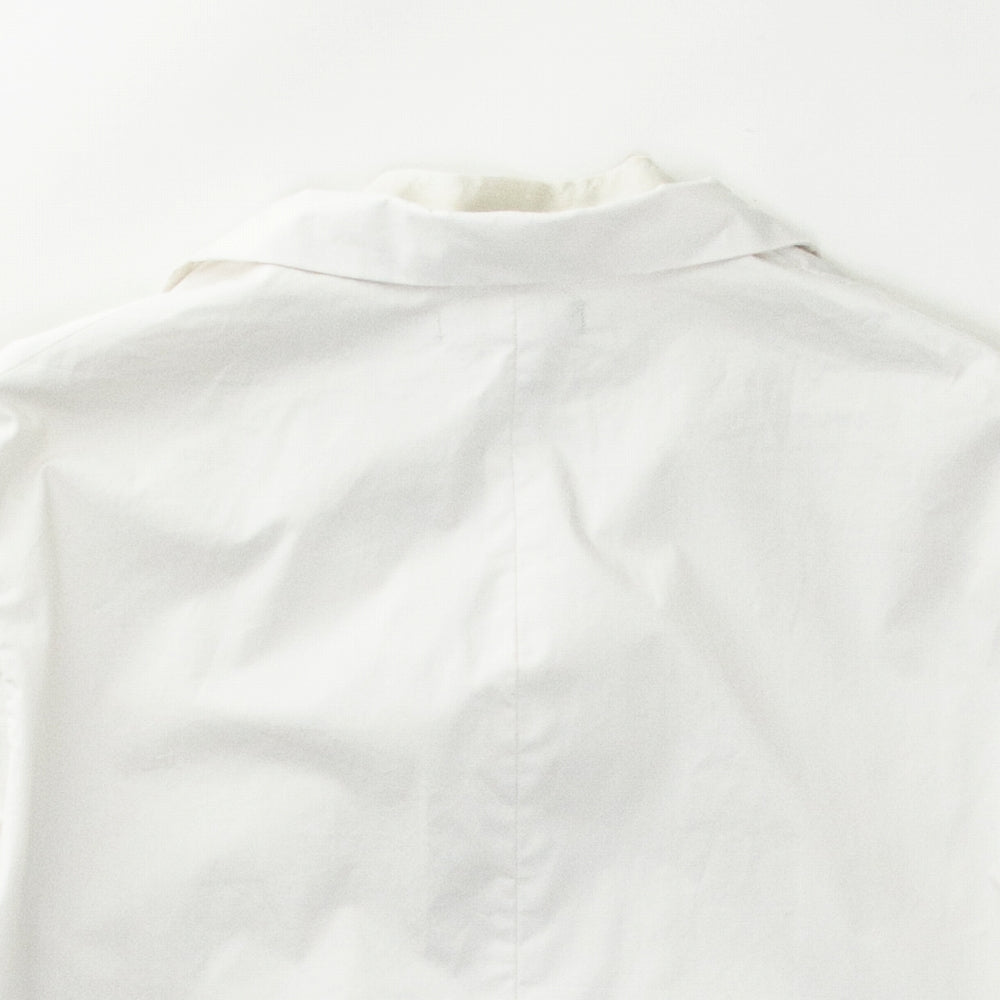 proposition レイヤードデザインシャツ コットン ホワイト  白 長袖シャツ