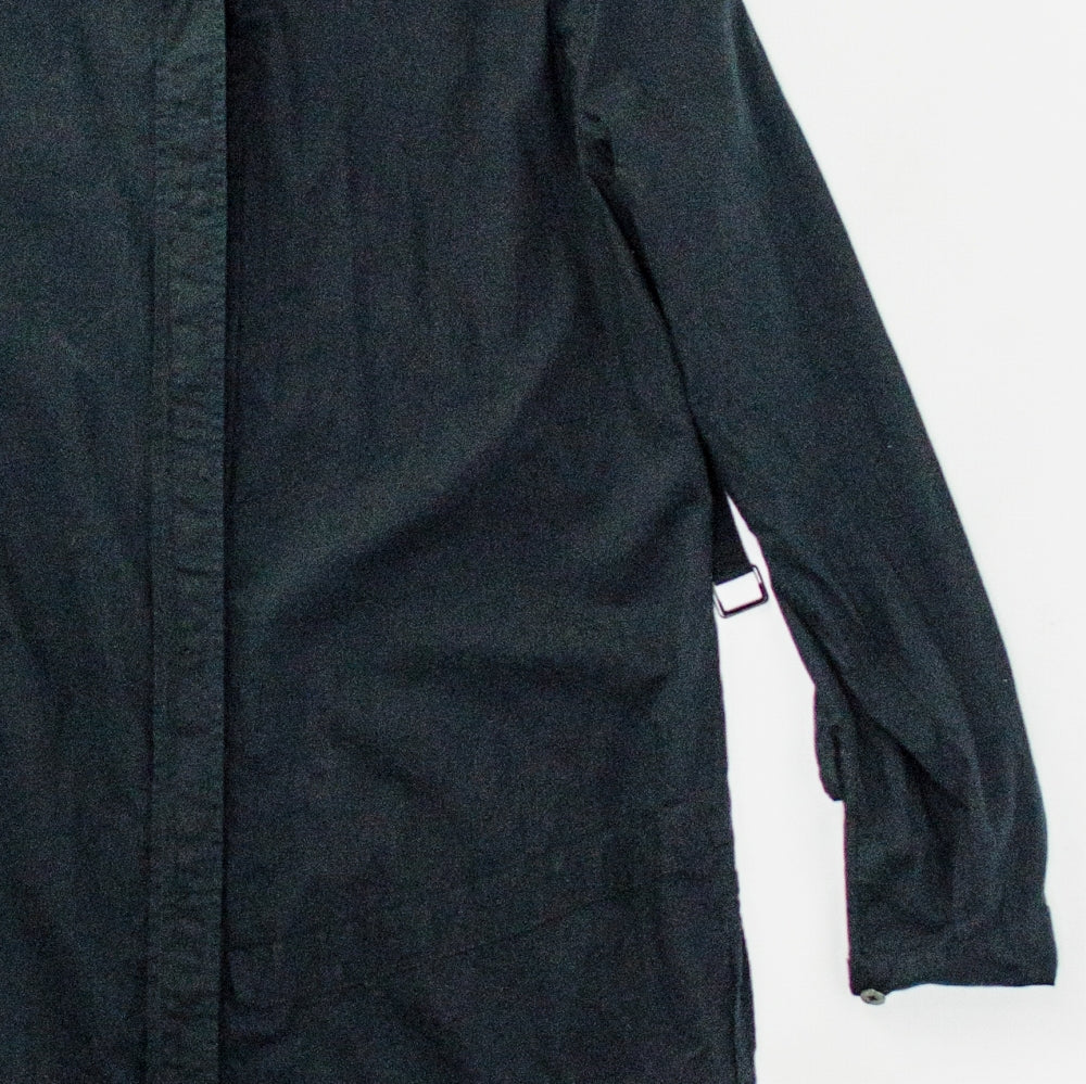 ANN DEMEULEMEESTER ロングデザインシャツ コットン 36 ブラック  黒 長袖シャツ
