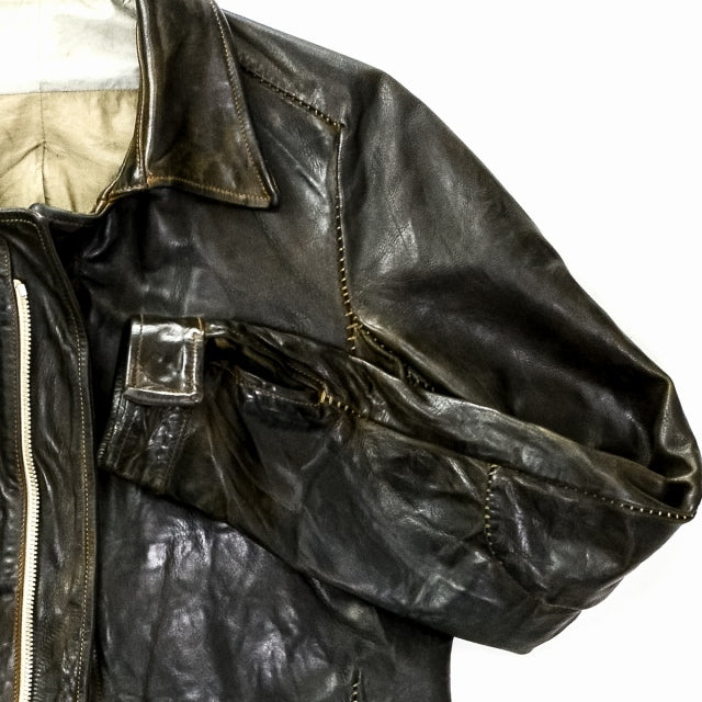 carol  christian poell leather jacket 44
