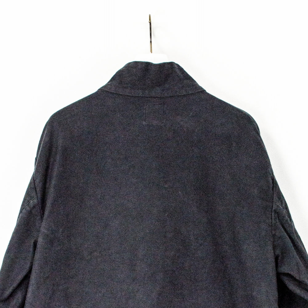 PORTER CLASSIC ブラックモールスキンチャイナジャケット コットン 3  黒 テーラードジャケット