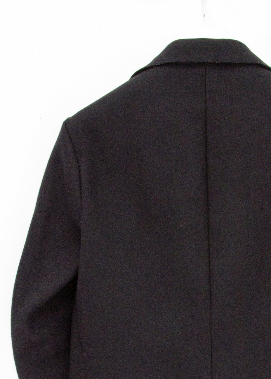 ma+ ワンピースウールテーラードジャケット ウール 表記なし  黒 テーラードジャケット