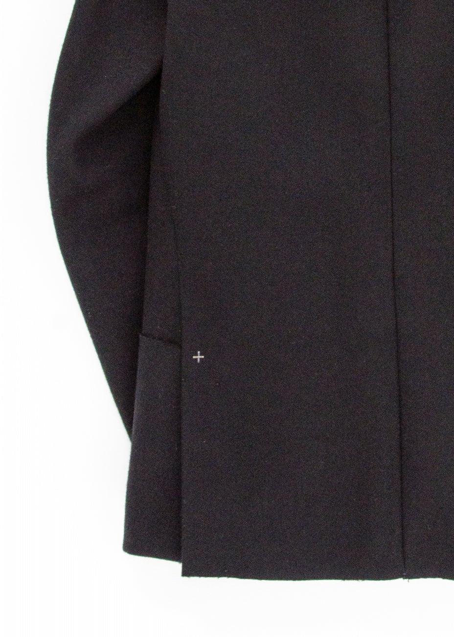ma+ ワンピースウールテーラードジャケット ウール 表記なし  黒 テーラードジャケット