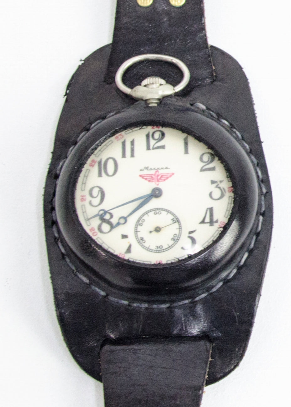 Munoz Vrandecic アンティーク海中腕時計   黒 腕時計