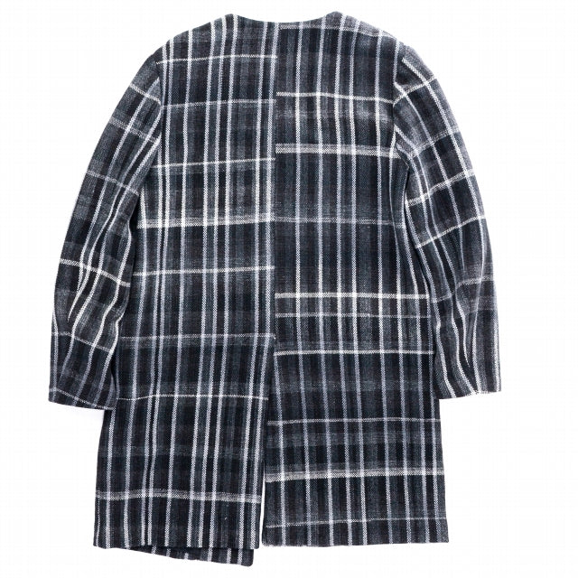世界級 濱野太郎 手織りコート - ステンカラーコート