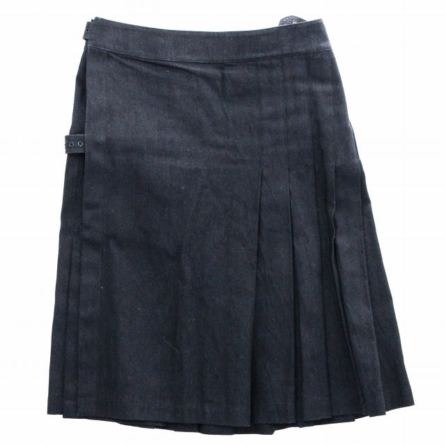 YOHJI YAMAMOTO POUR HOMME  16AW 巻きスカート コットン 2 ブラック  黒 スカート [東京]