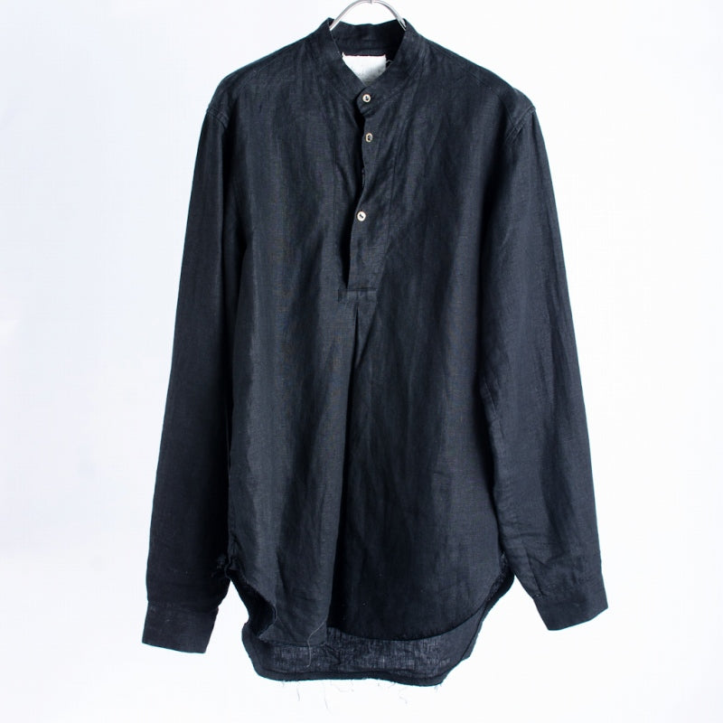Araki Yuu Collar Pull Over Shirt プルオーバーシャツ リネン 1 黒 
