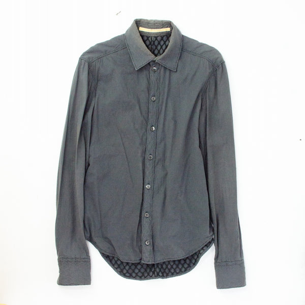 CAROL CHRISTIAN POELL 03AW メッシュレイヤードシャツ コットン 44  灰色 長袖シャツ [東京]