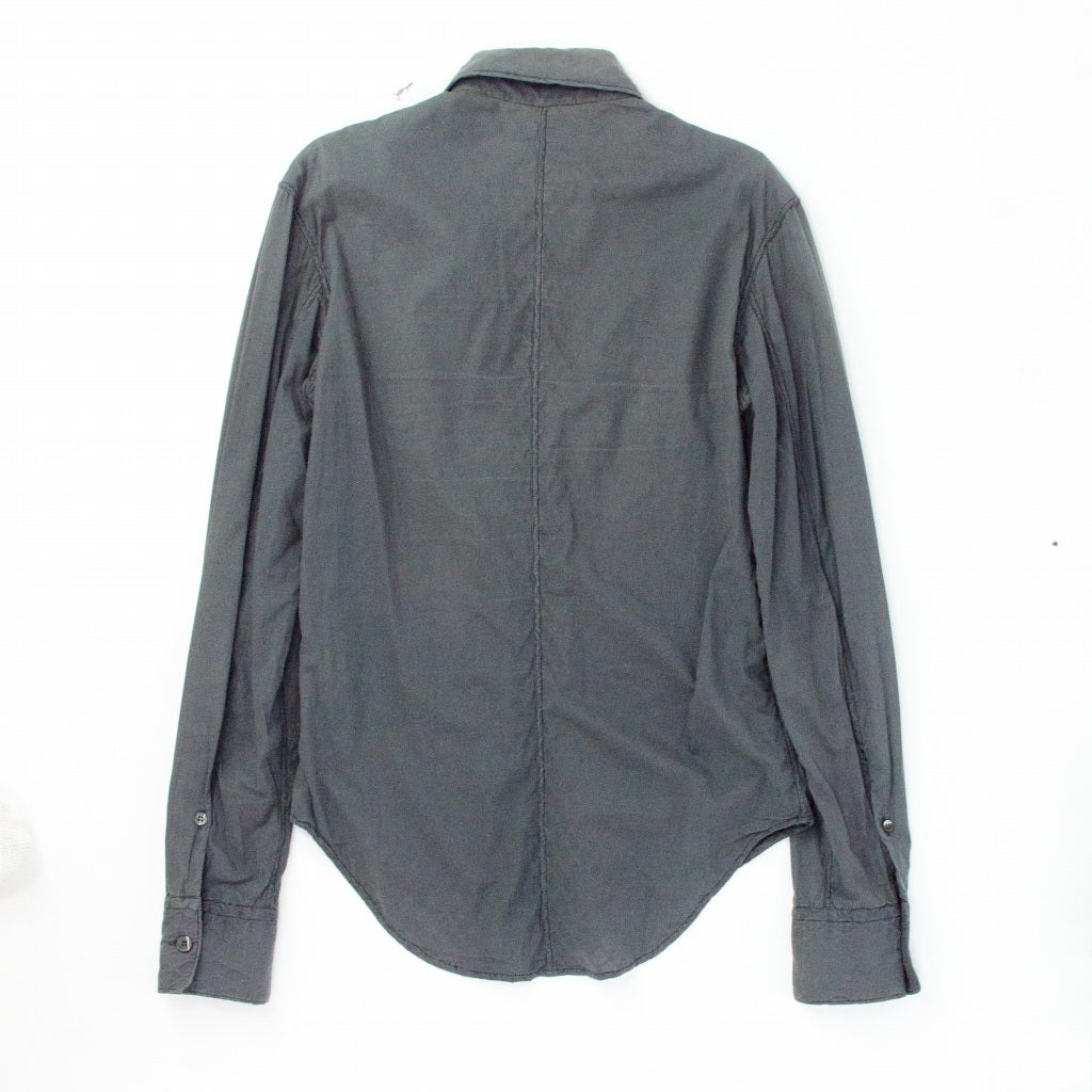 CAROL CHRISTIAN POELL 03AW メッシュレイヤードシャツ コットン 44  灰色 長袖シャツ [東京]