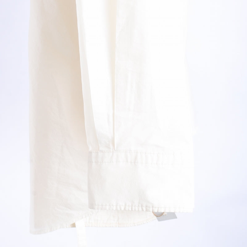 Maison Margiela 02SS 白タグ オーバーラップシャツ ポリエステル 42  白 長袖シャツ [京都]