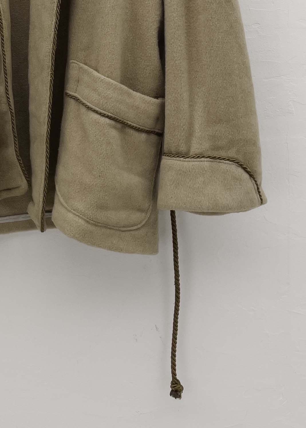 Vintage フレンチビンテージベルテッドスモーキングジャケット