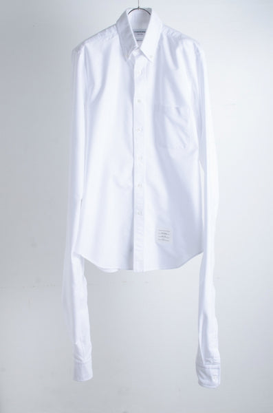 THOMBROWNE 16SS 袖ロングデザインシャツ 3  白 長袖シャツ