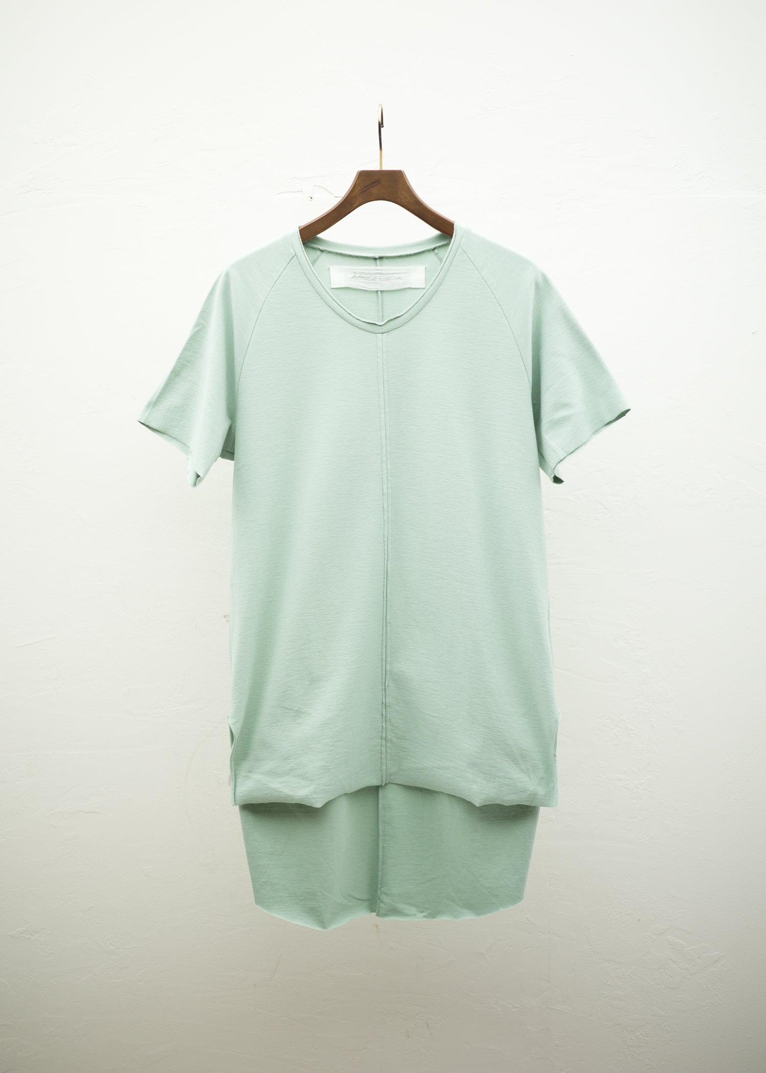 individual sentiments 18SS cotton jersey pale green cut sew
