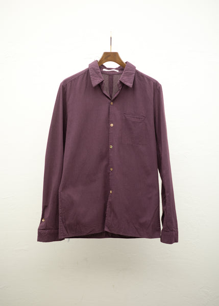 individual sentiments 15AW purple cotton shirt