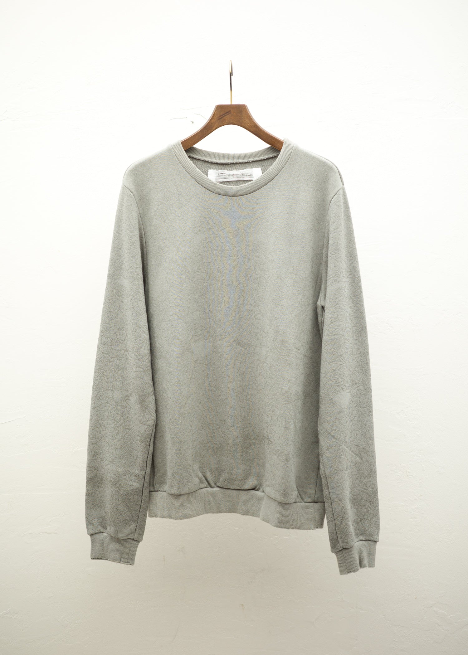 individual sentiments 14AW rubber print sweat shirt