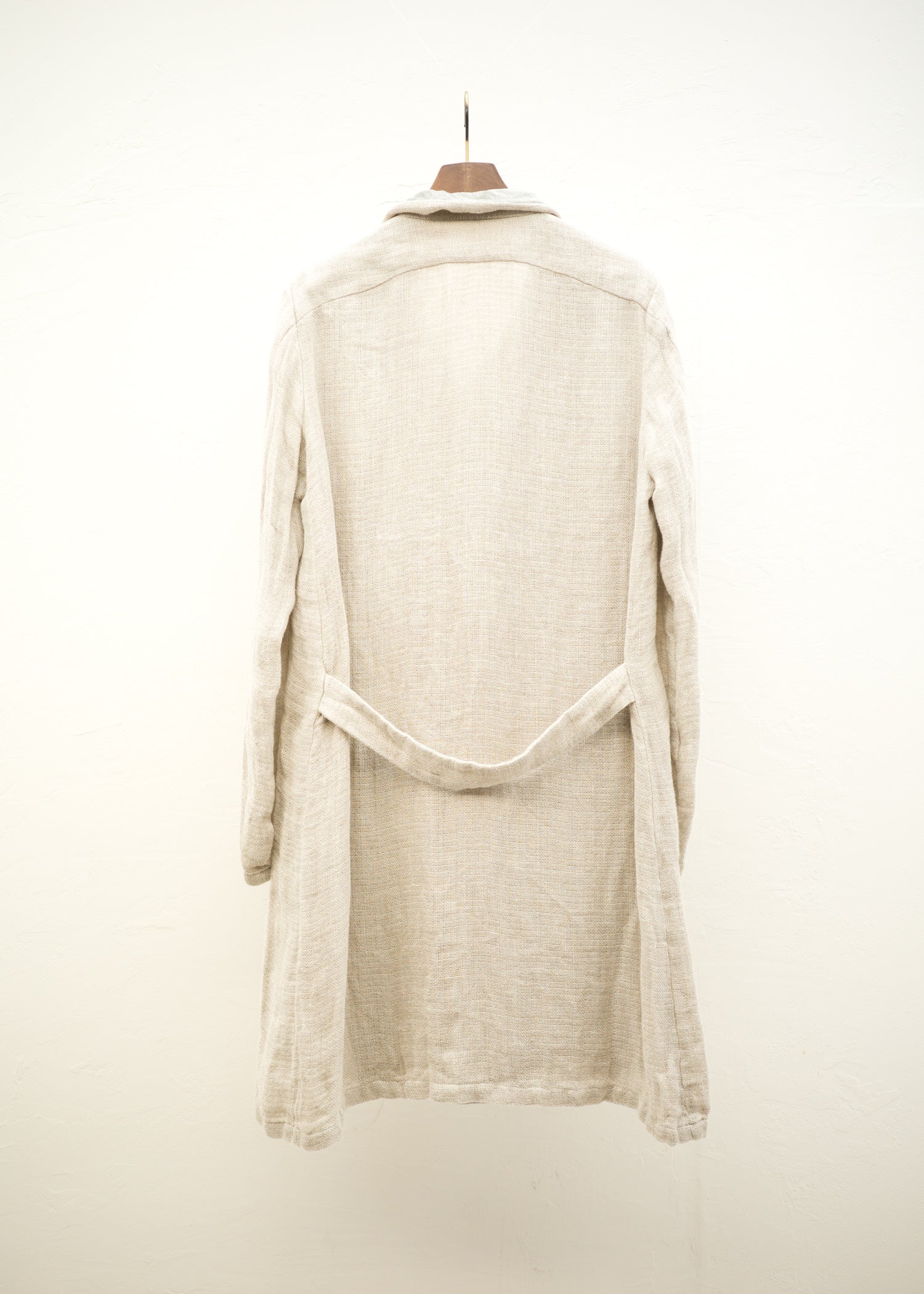individual sentiments 17SS double cloth linen coat